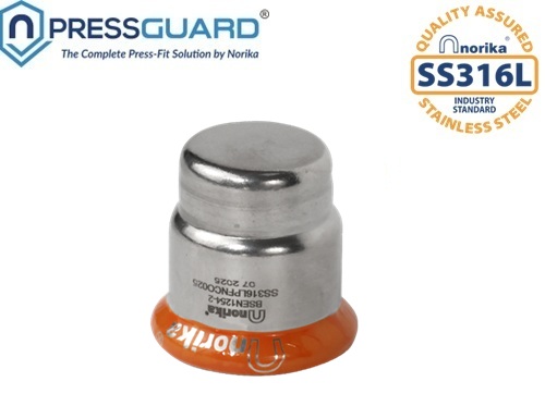 Stainless Steel 316L Press Fit End Cap